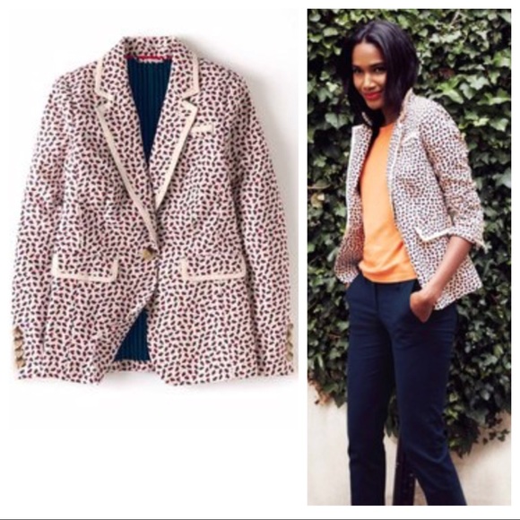 Boden Jackets & Blazers - NEW Boden 6 Printed Blenheim Blazer Jacket Career